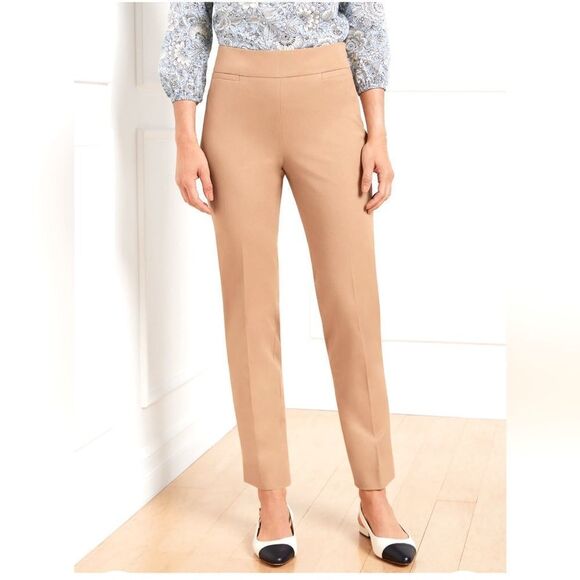 Talbots khaki Chatham slim ankle pant in excellent condition size 4P - Picture 9 of 12